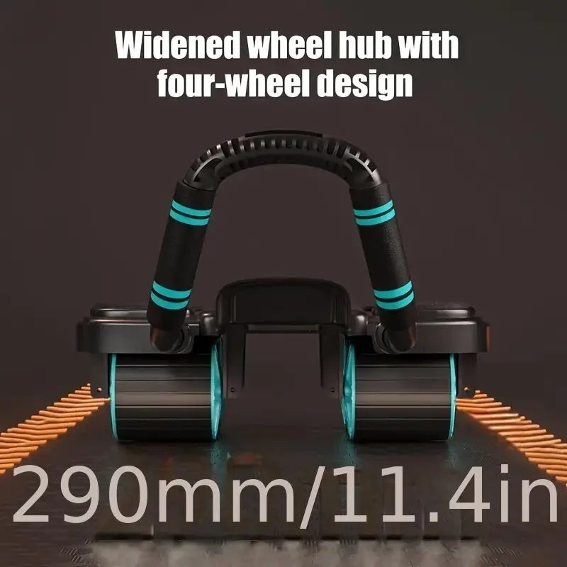 2pcs 4 Wheel Abdominal Roller With Elbow Support   Auto Bounce Core Exercise Equipment. Home Gym Ab Kneel Pad. Ideal Gift For Valentine's Day, Thanksgiving Day, Christmas & Father's Day